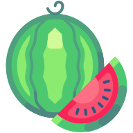 external Watermelon-fruit-goofy-flat-kerismaker icon
