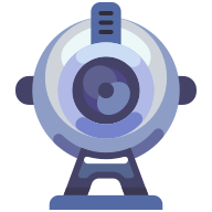 external Webcam-computer-hardware-goofy-flat-kerismaker icon