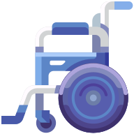 external Wheelcahir-hospital-goofy-flat-kerismaker icon