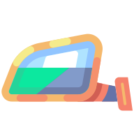 external Wing-Mirror-car-auto-parts-goofy-flat-kerismaker icon