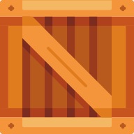 external Wooden-Box-delivery-goofy-flat-kerismaker icon