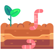 external Worm-gardening-goofy-flat-kerismaker icon