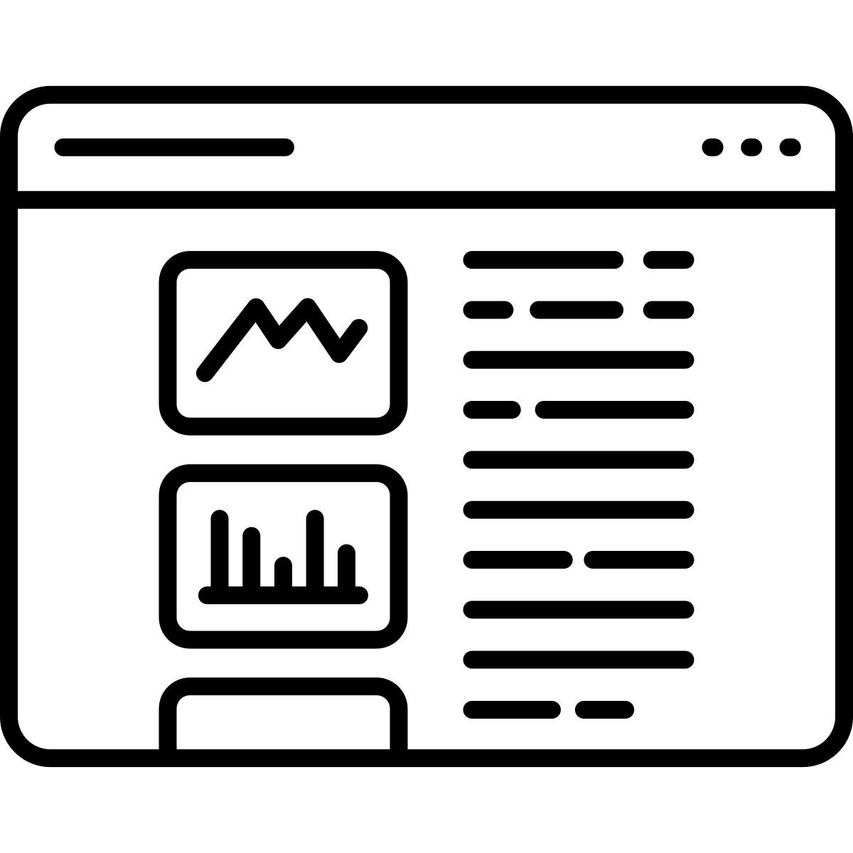 dashboard data report icon