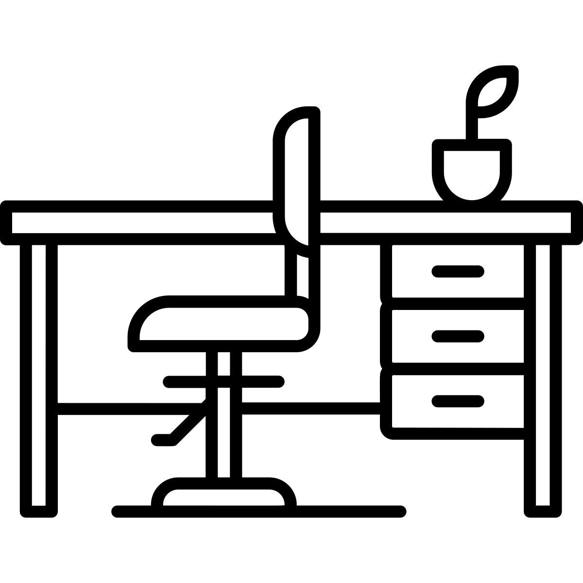 desk chair icon