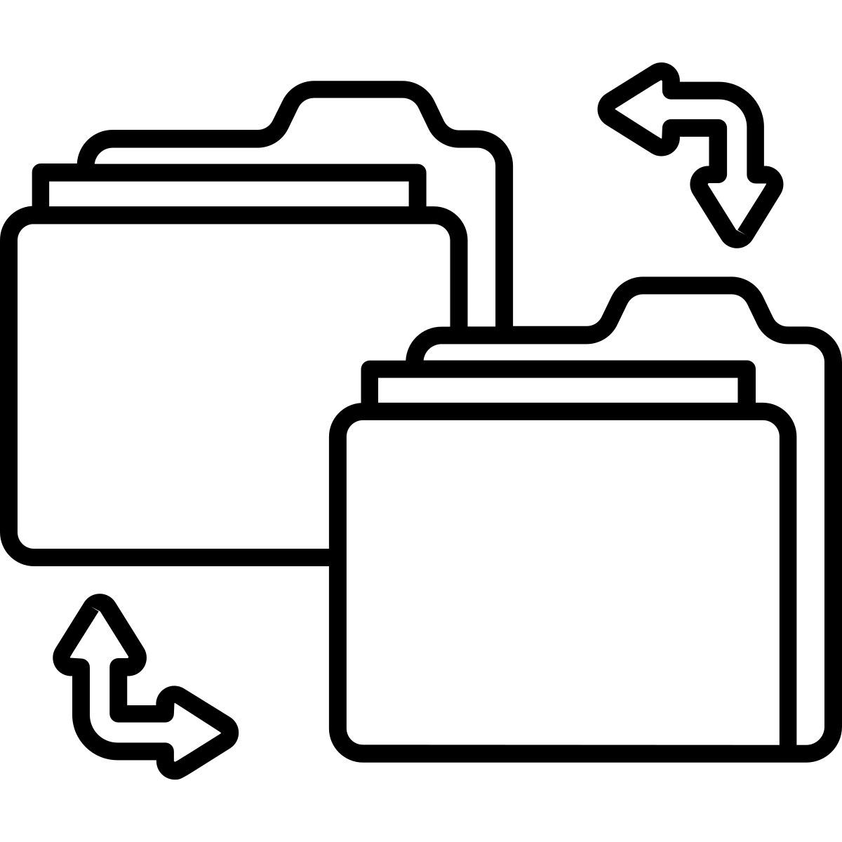 folder transfer icon