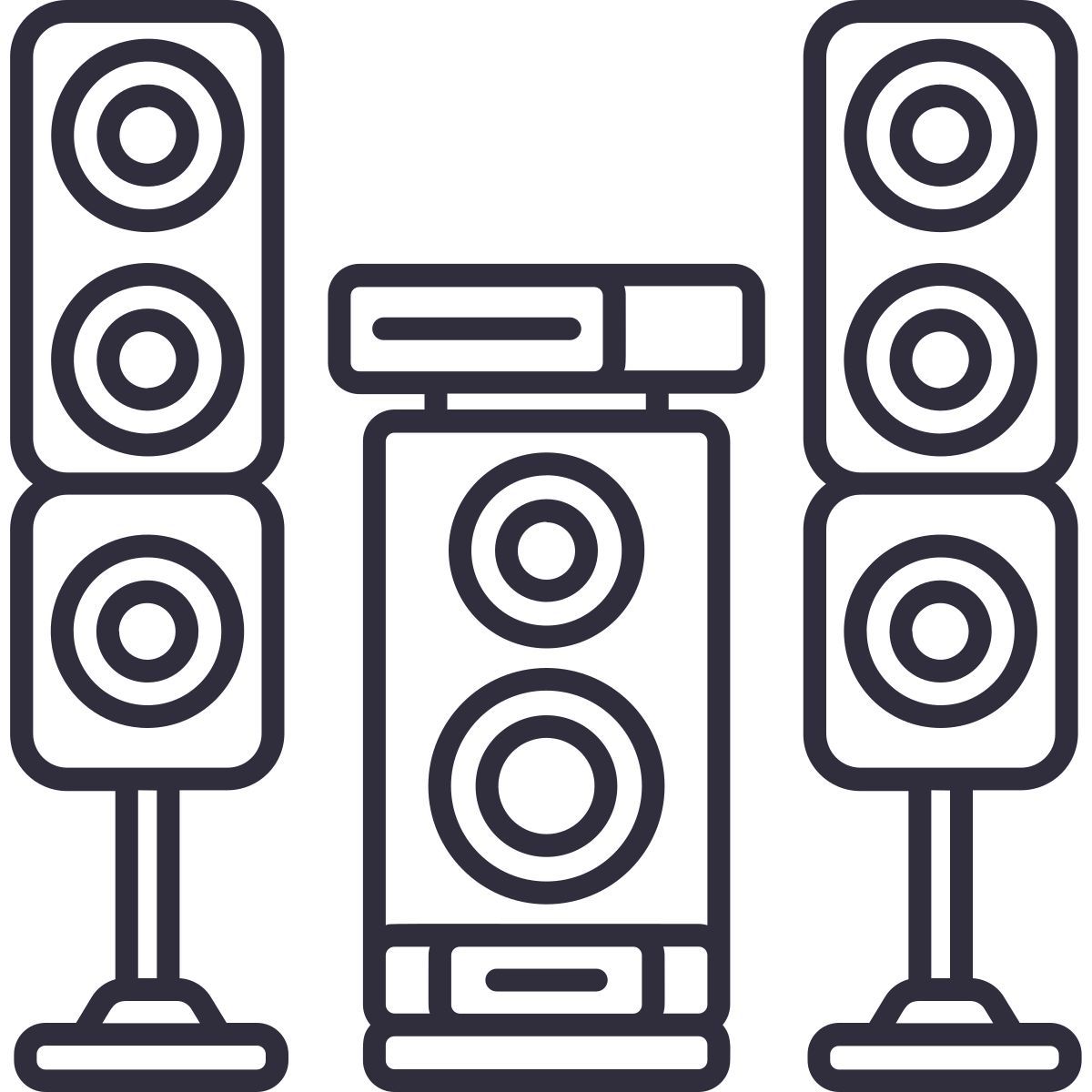 home theater speaker icon