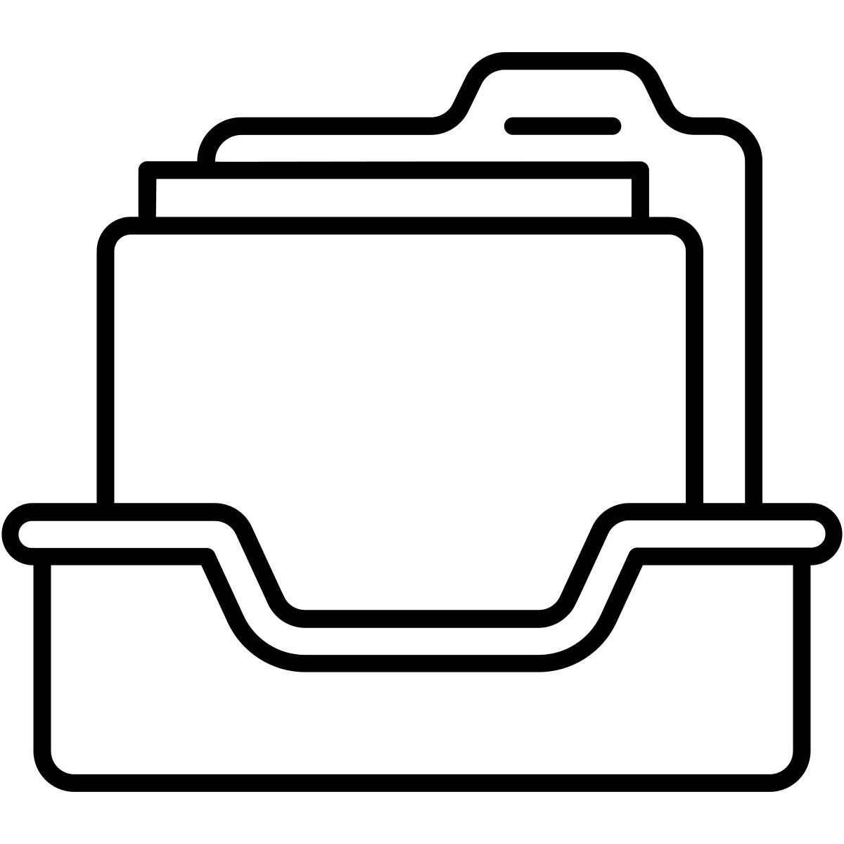 dossier de la boîte de réception icon