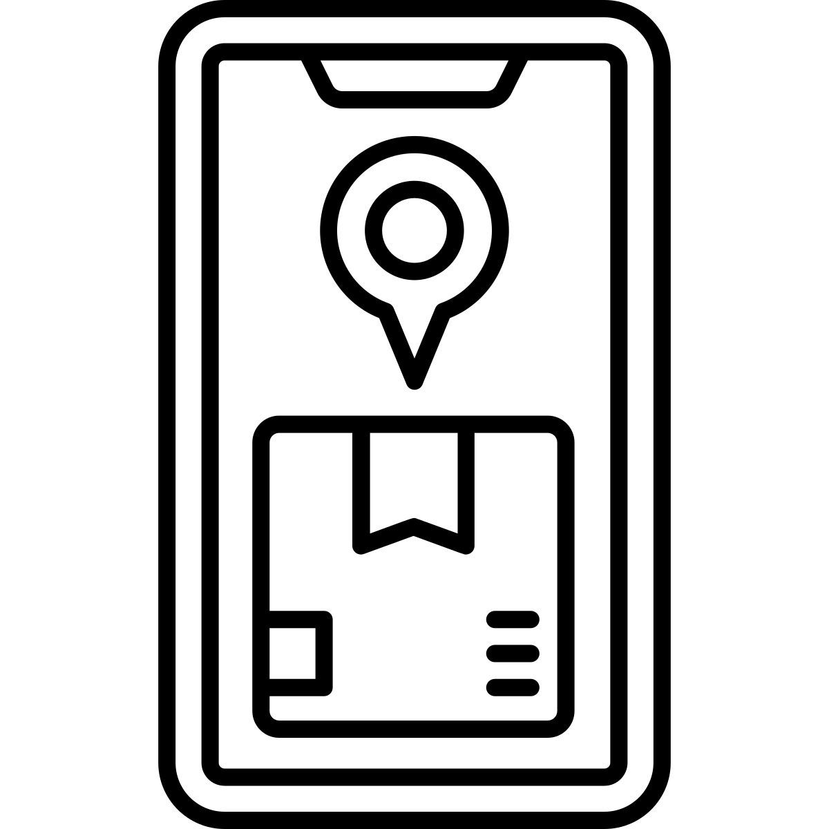 mobile tracking icon
