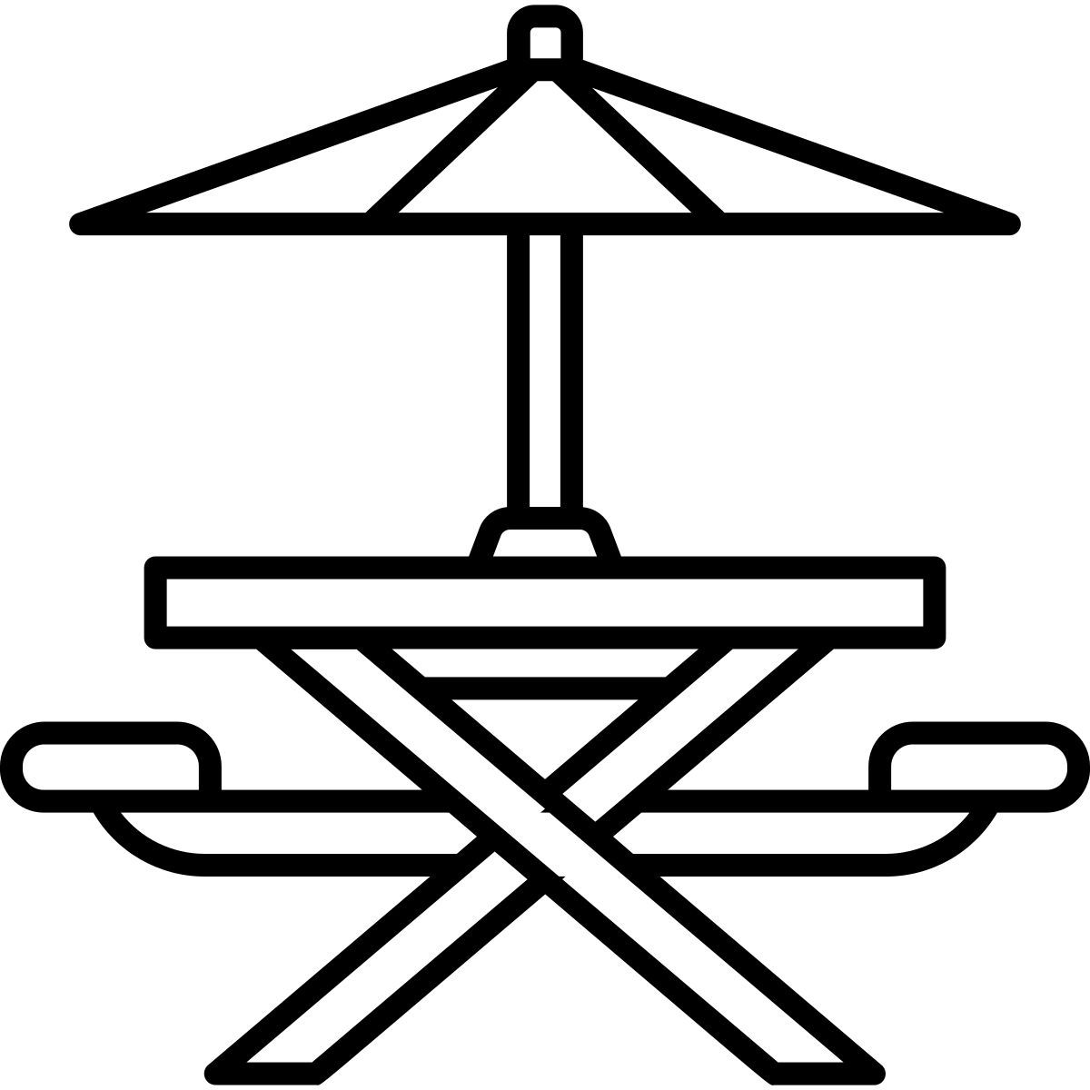 picnic table icon