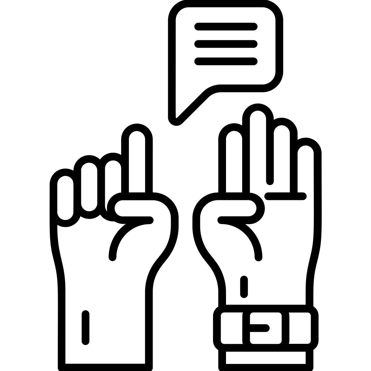 sign language icon