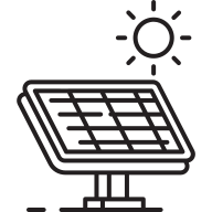 external Solar-panel-farming-goofy-line-kerismaker icon