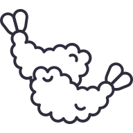external Tempura-shrimp-international-food-goofy-line-kerismaker icon
