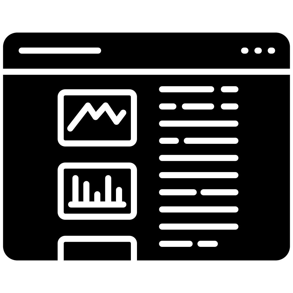 dashboard data report icon