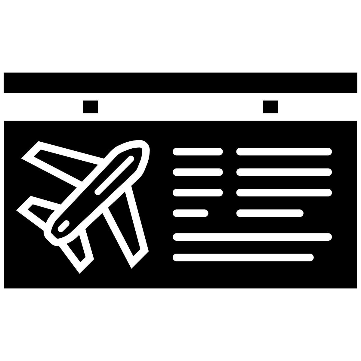 departure sign icon