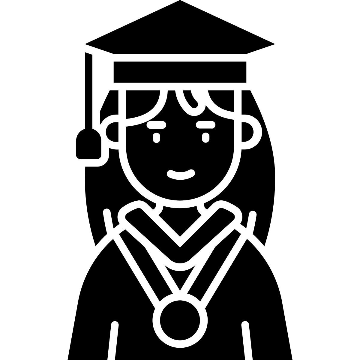 girl graduate icon