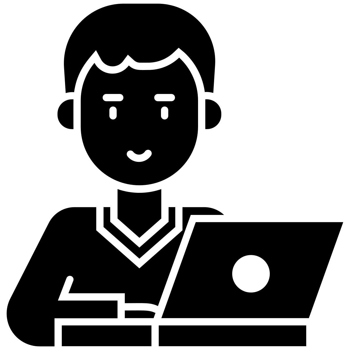 male freelancer icon