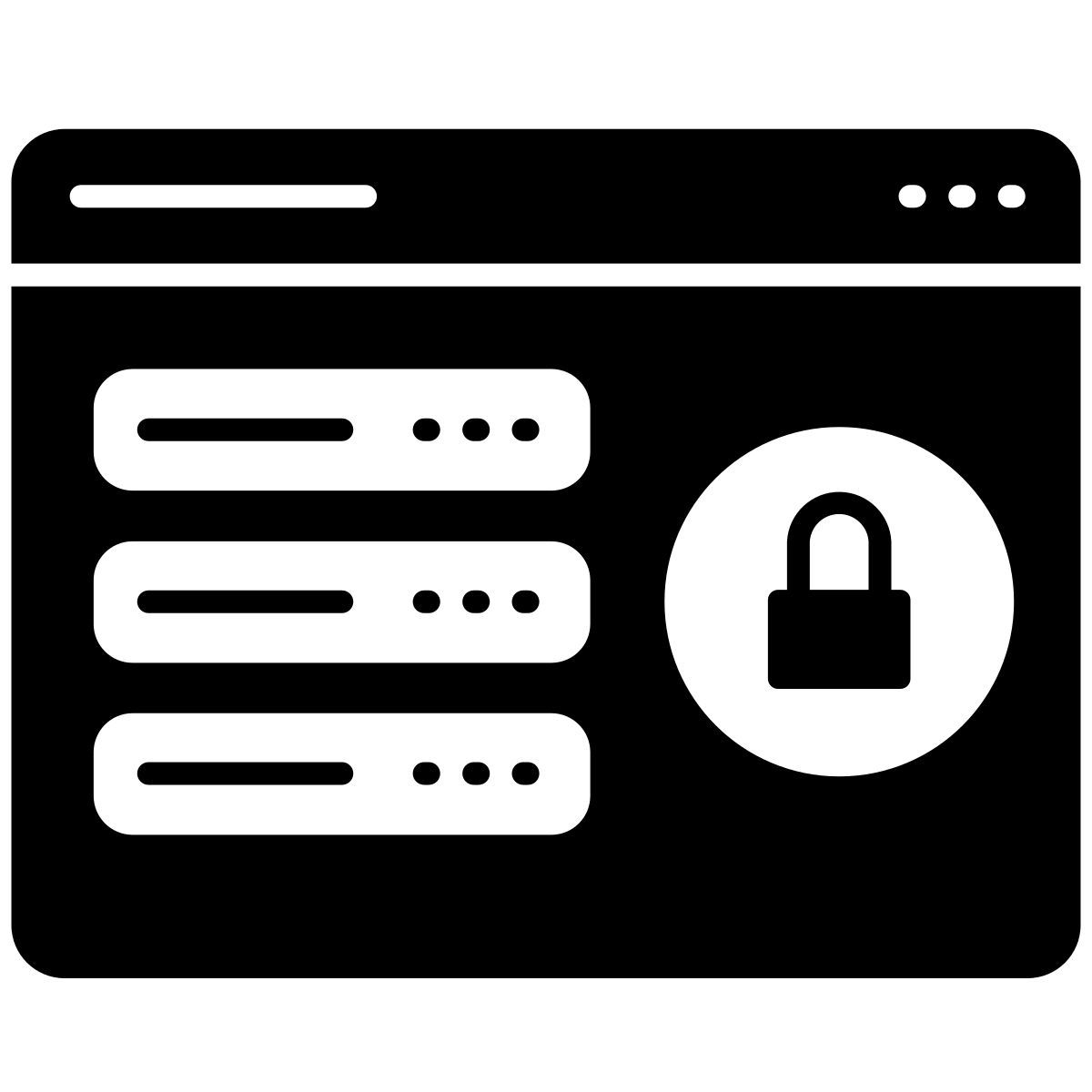 security data web icon