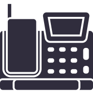 external Telephone-home-appliance-goofy-solid-kerismaker icon
