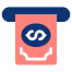 external cash-out-hotel-and-services-gradient-design-circle icon