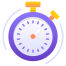 external clock-activities-gradient-design-circle icon