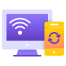external devices-internet-of-things-gradient-design-circle icon