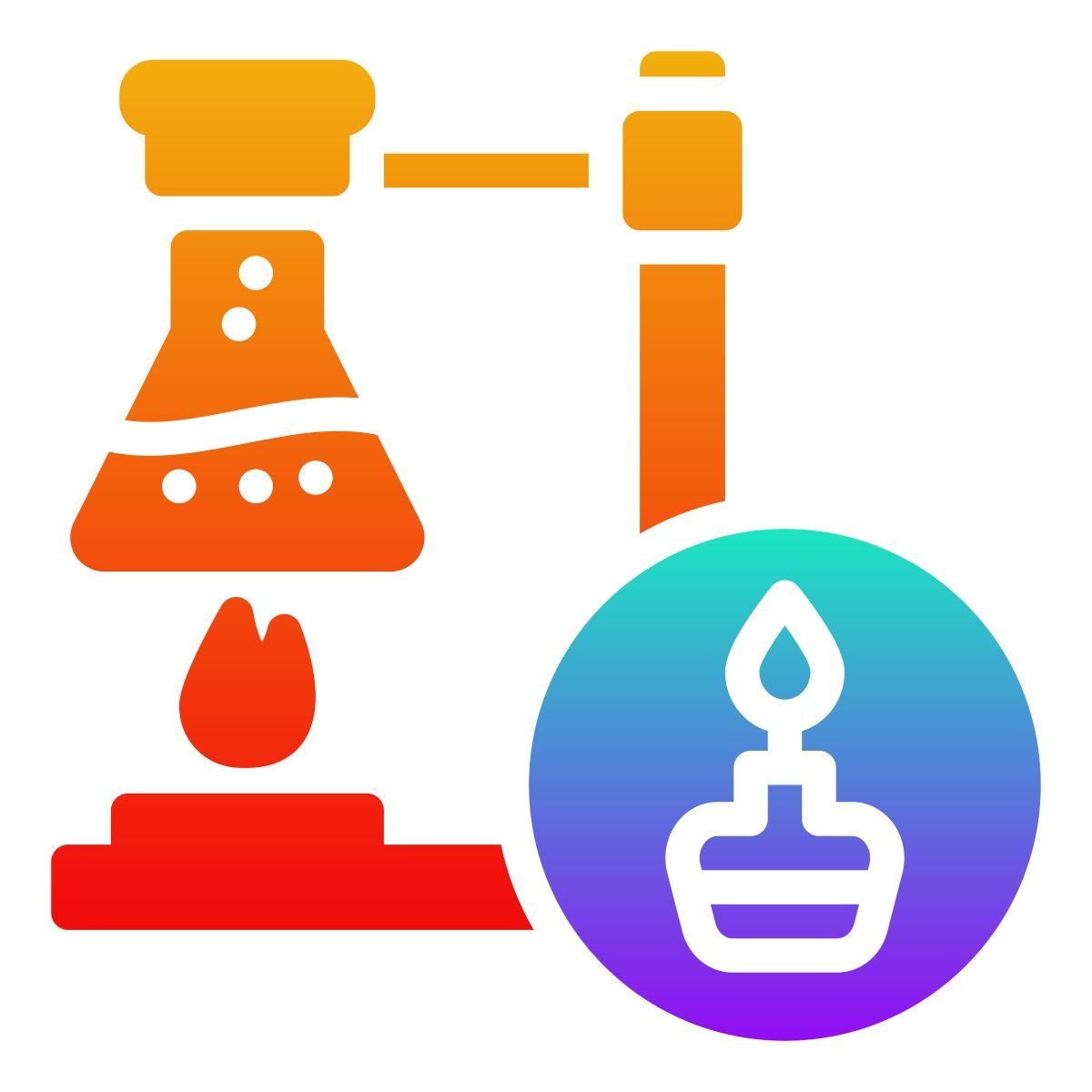 bunsen burner icon