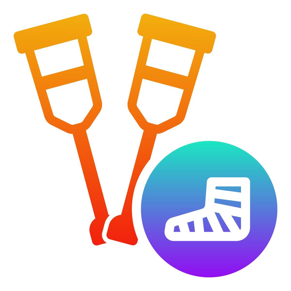 crutches icon