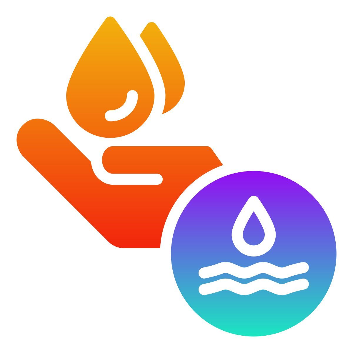 external hand nature gradient fill febrian hidayat icon