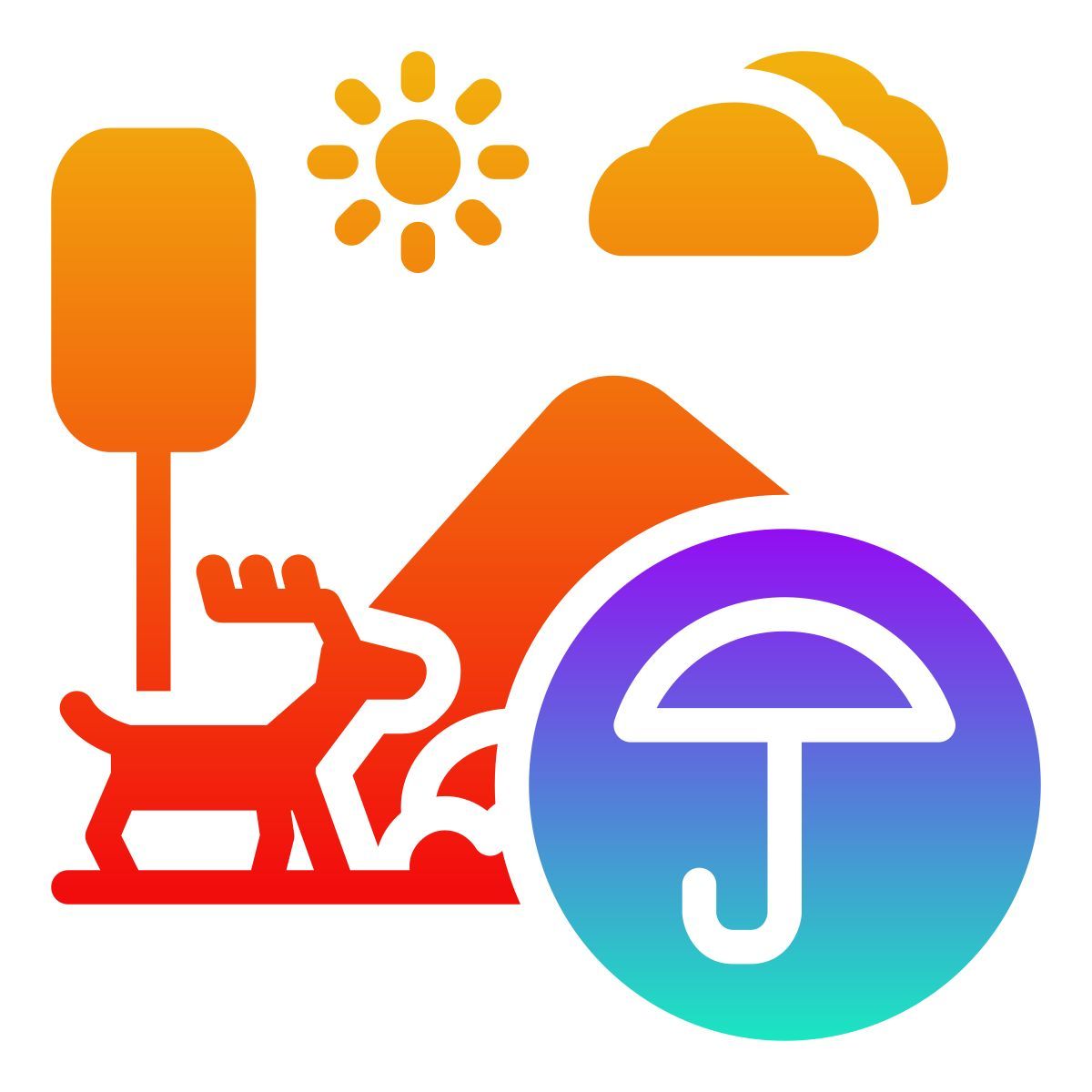 external nature reserve nature gradient fill febrian hidayat icon