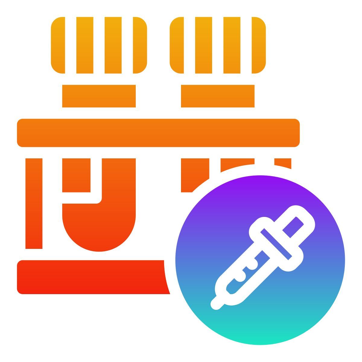 sample tube icon
