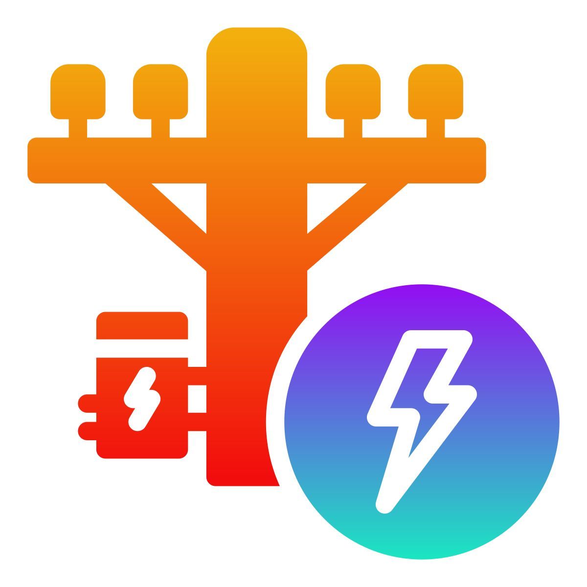 external tower nature gradient fill febrian hidayat icon