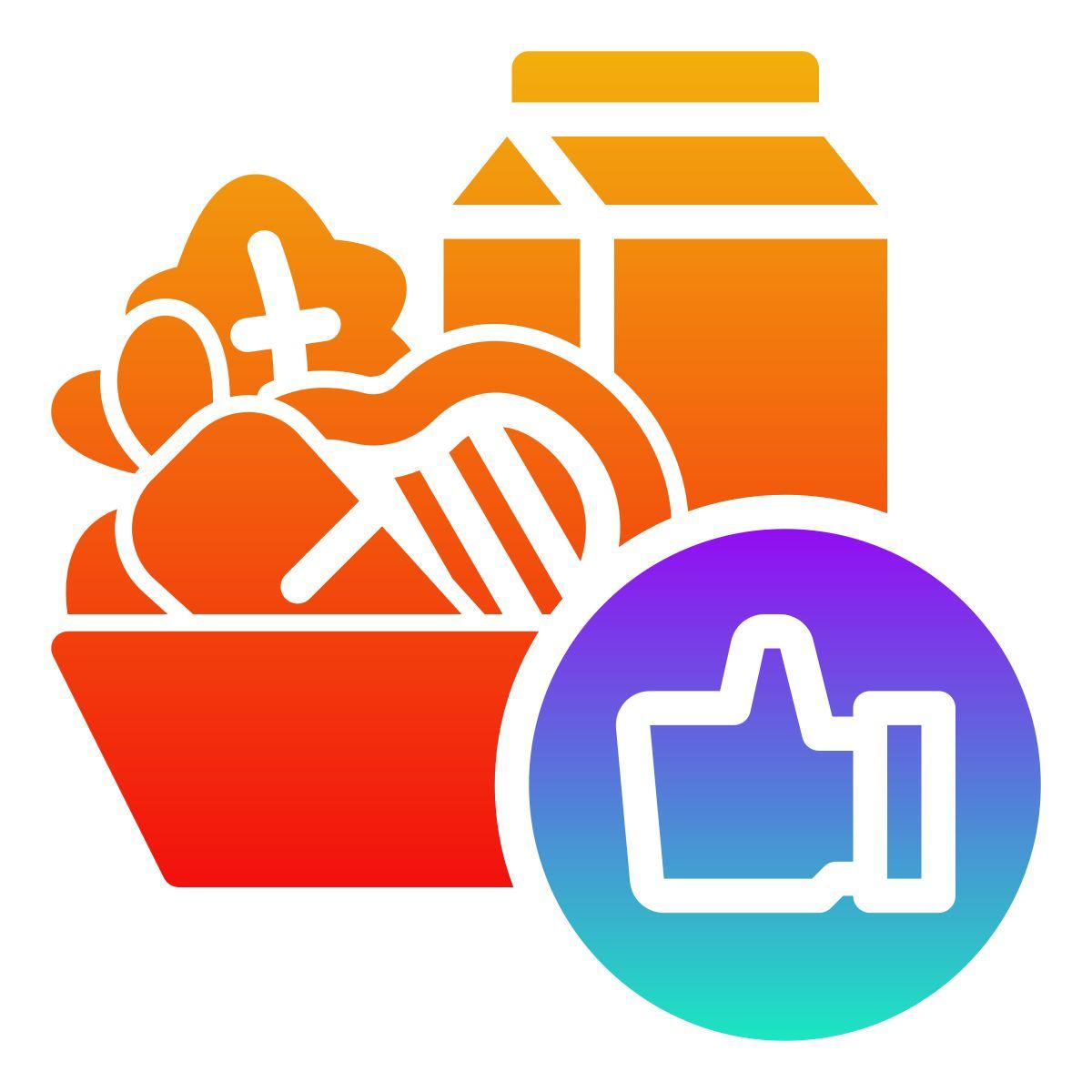 external healthy eating health and lifestyle gradient fill febrian hidayat icon