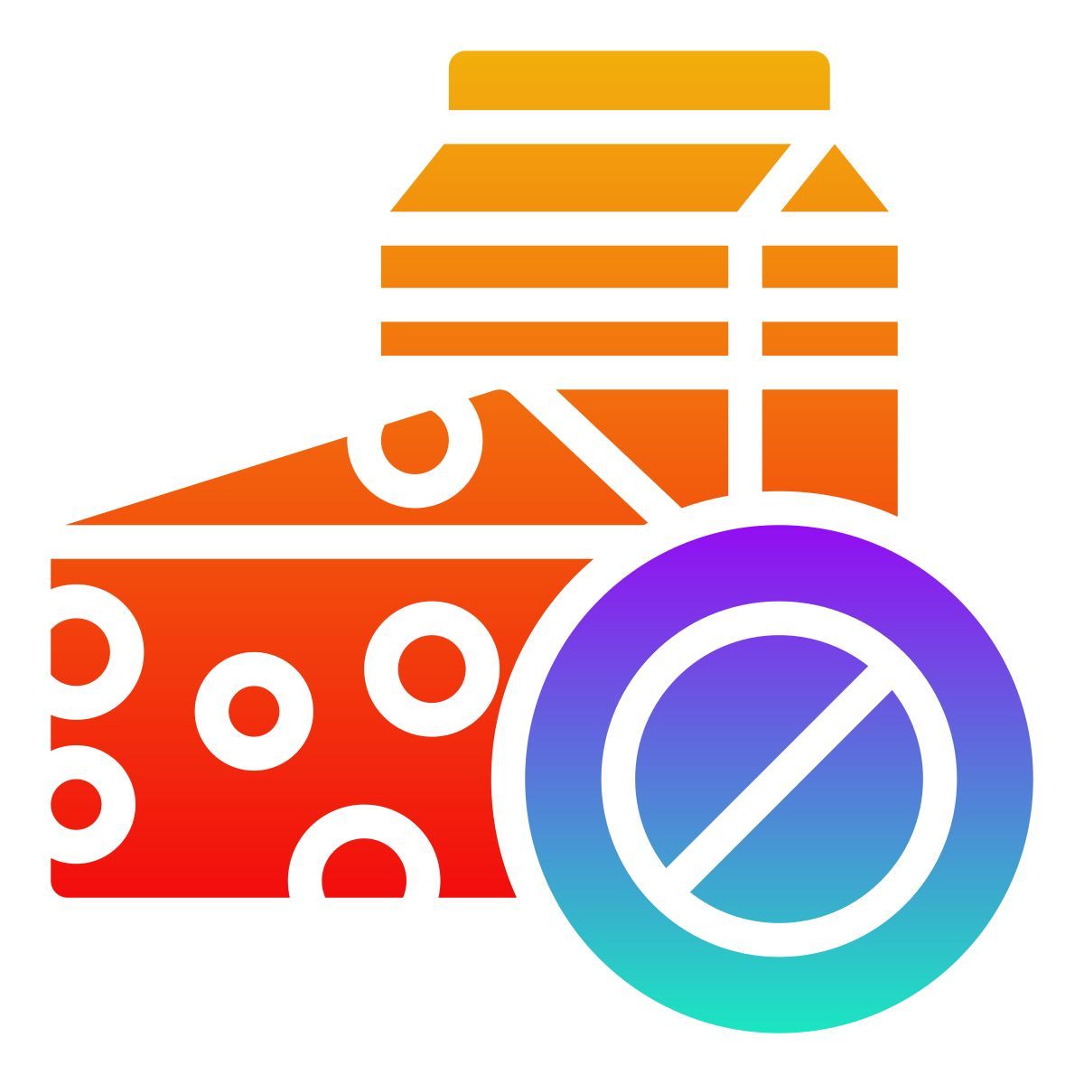 external no dairy health and lifestyle gradient fill febrian hidayat icon