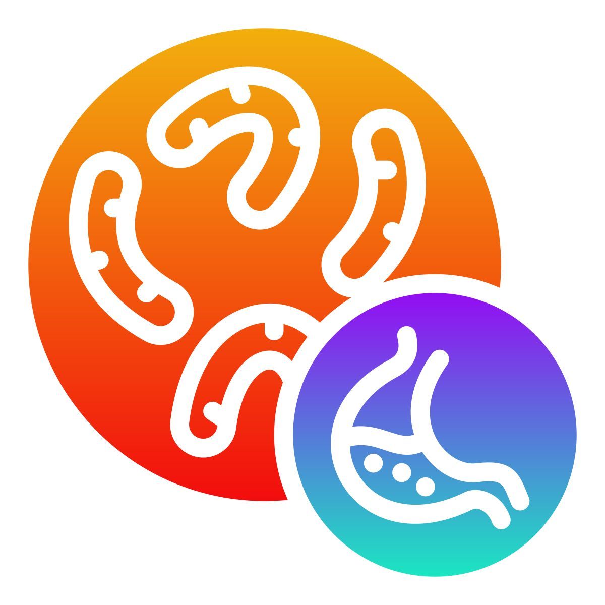 external probiotic health and lifestyle gradient fill febrian hidayat icon