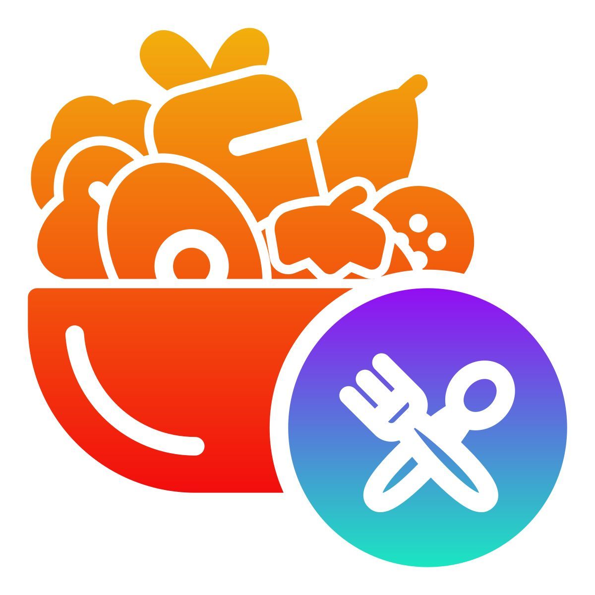 vegetarian food icon