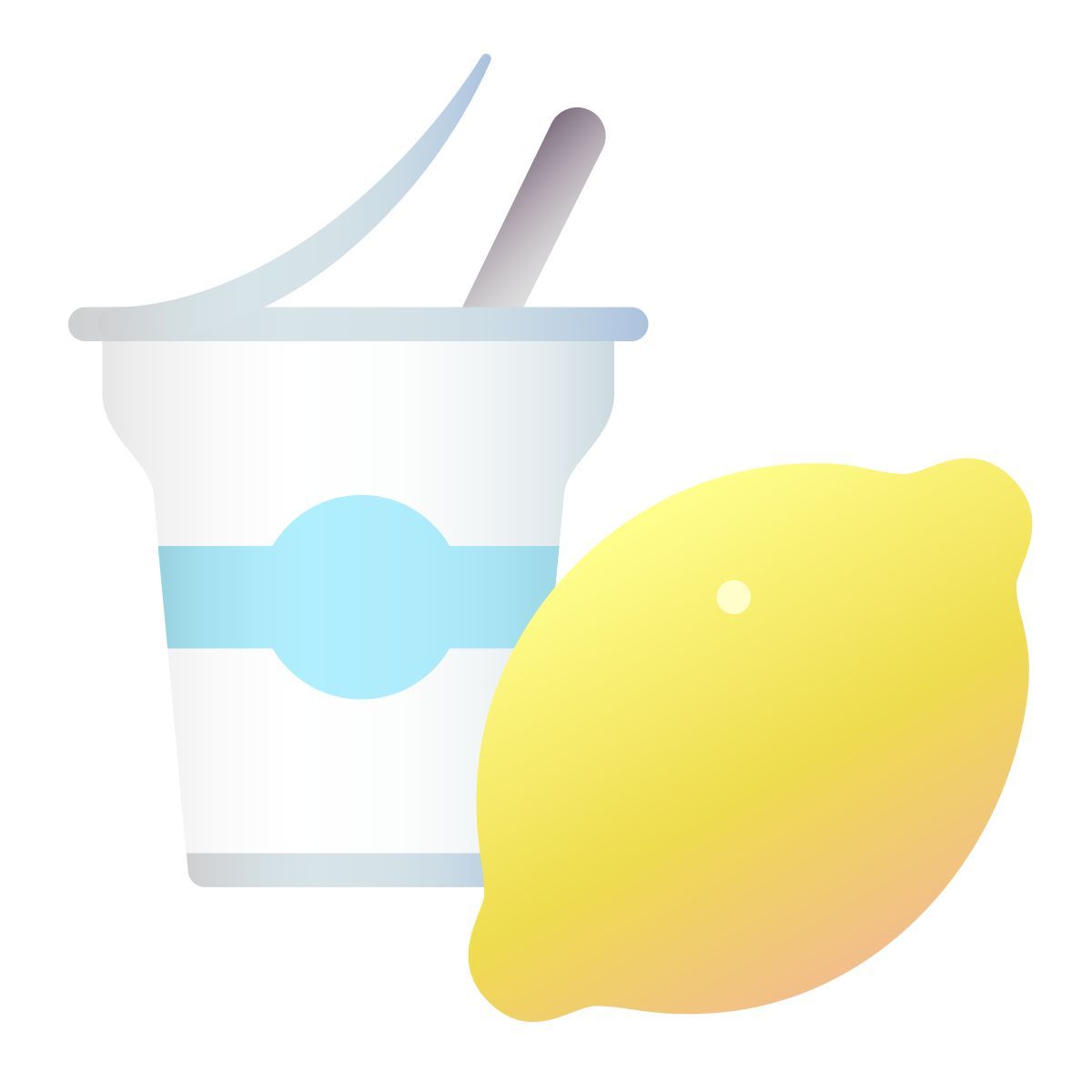 lemon yogurt icon