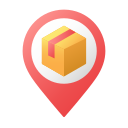 external Shipping-location-online-shopping-gradient-flat-deni-mao icon