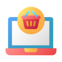 external Shopping-online-online-shopping-gradient-flat-deni-mao icon