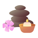 external Spa-relax-and-Candle-travel-and-vacation-gradient-flat-deni-mao icon