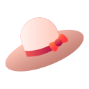 external Summer-Hat-travel-and-vacation-gradient-flat-deni-mao icon