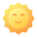 external Sunny-Weather-travel-and-vacation-gradient-flat-deni-mao icon