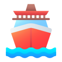 external Vessel-travel-and-vacation-gradient-flat-deni-mao icon