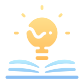 external book-knowledge-gradient-gradient-icons-maxicons-2 icon
