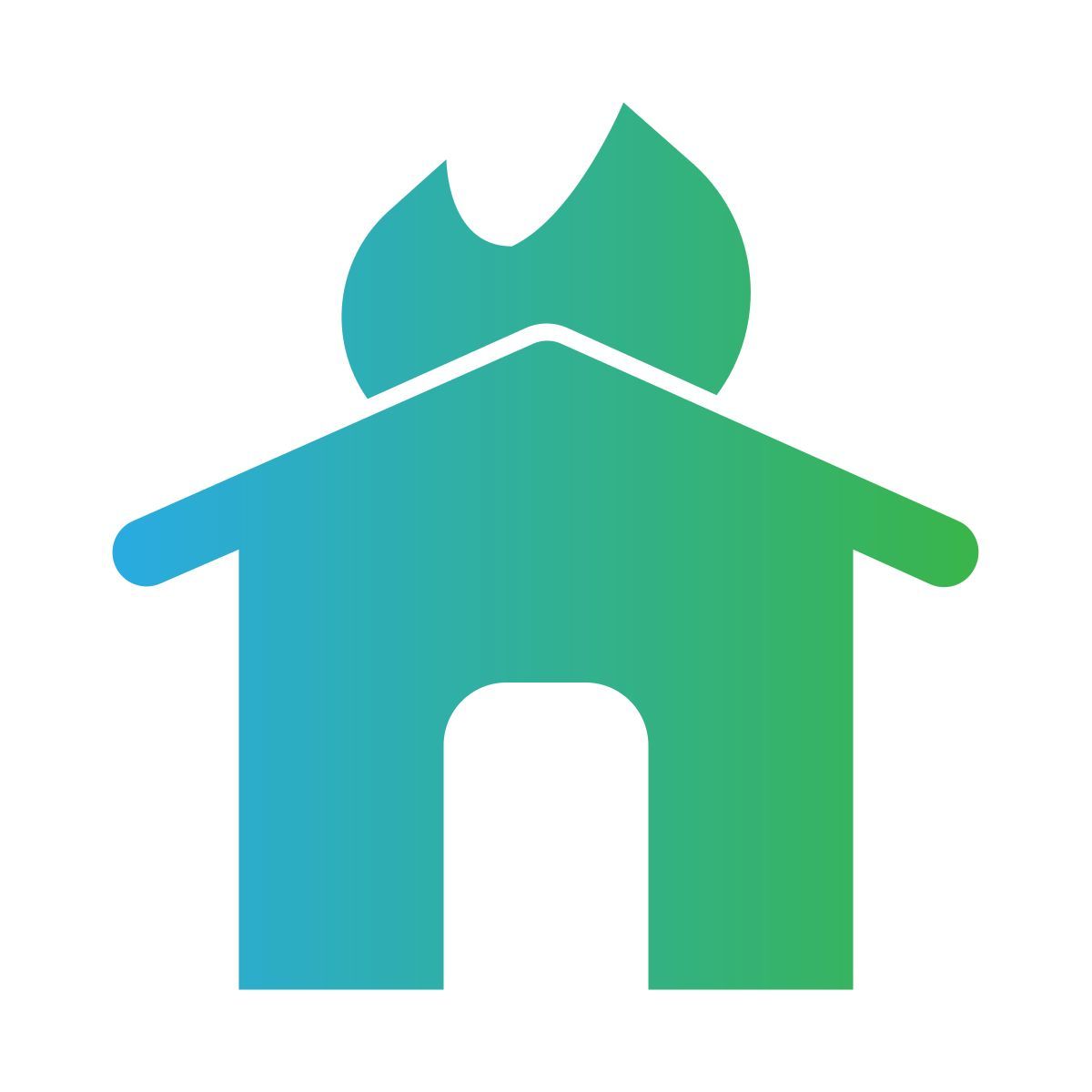 house fire icon