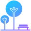 external tree-18-tree-solid-gradient-solid-kendis-lasman icon