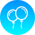 external balloon-happy-new-year-gradients-amoghdesign icon