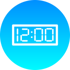 external clock-happy-new-year-gradients-amoghdesign icon