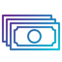 external banknote-shopping-gradients-pause-08 icon