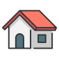 external architecture-build-a-house-filled-outline-house-maxicons icon