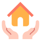 external architecture-build-a-house-flat-house-maxicons-3 icon